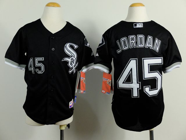 Youth Chicago White Sox #45 Jordan Black MLB Jerseys->women mlb jersey->Women Jersey